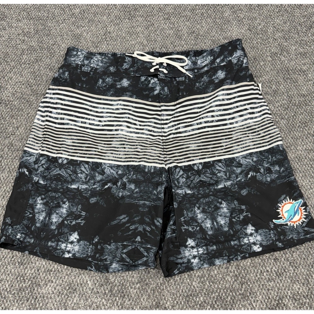 Miami Dolphins Men's XXL (2XL) Swim Shorts Trunks Drawstring Lined NFL - New